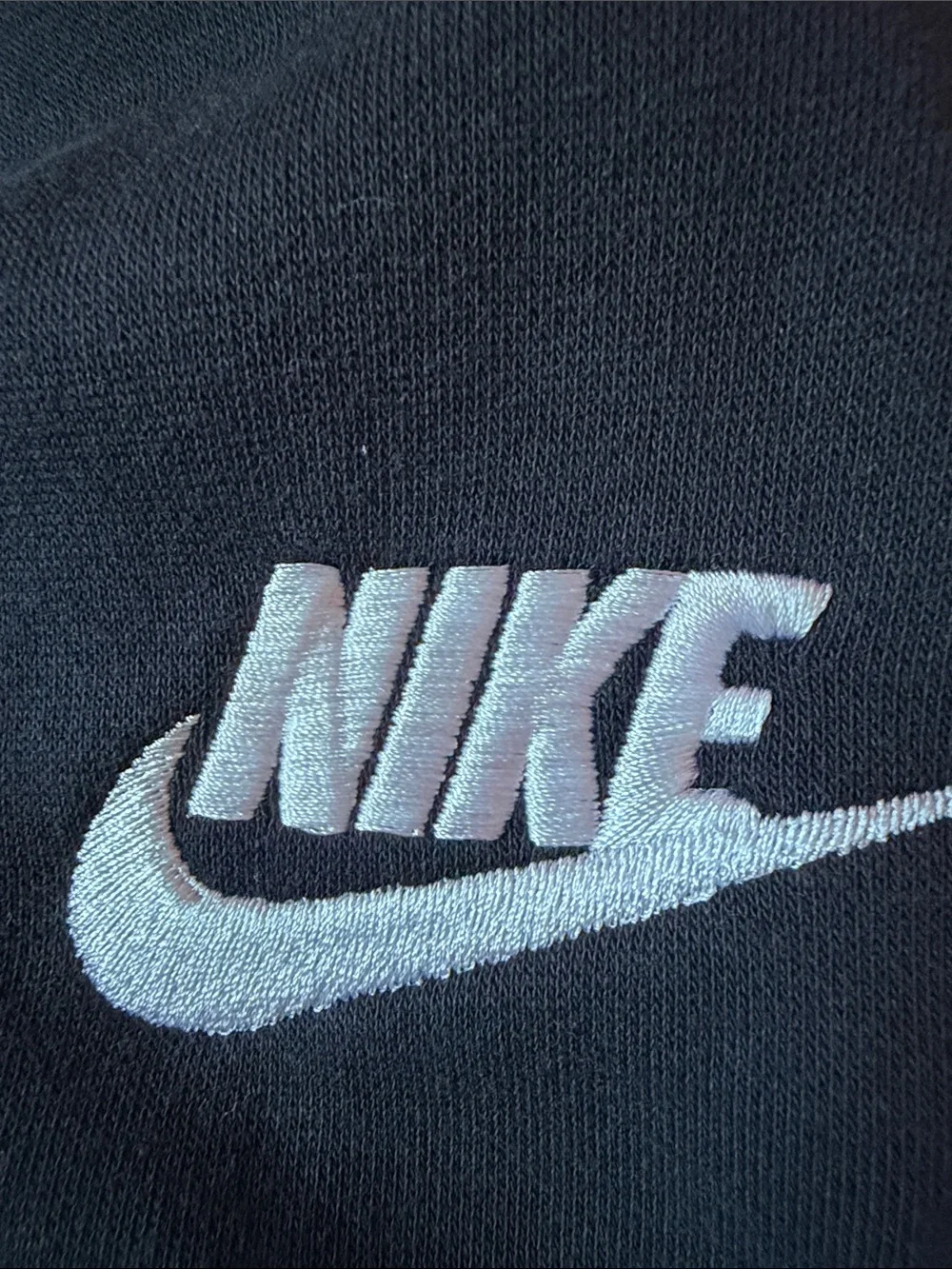 NWOT Nike Kids Black Jogger Sweatpants with White Swoosh